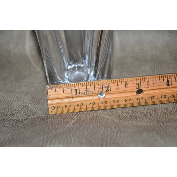 Clear Drinking Glass Square Heavy Bottom Tumbler Highball Art Deco style - Picture 4 of 8